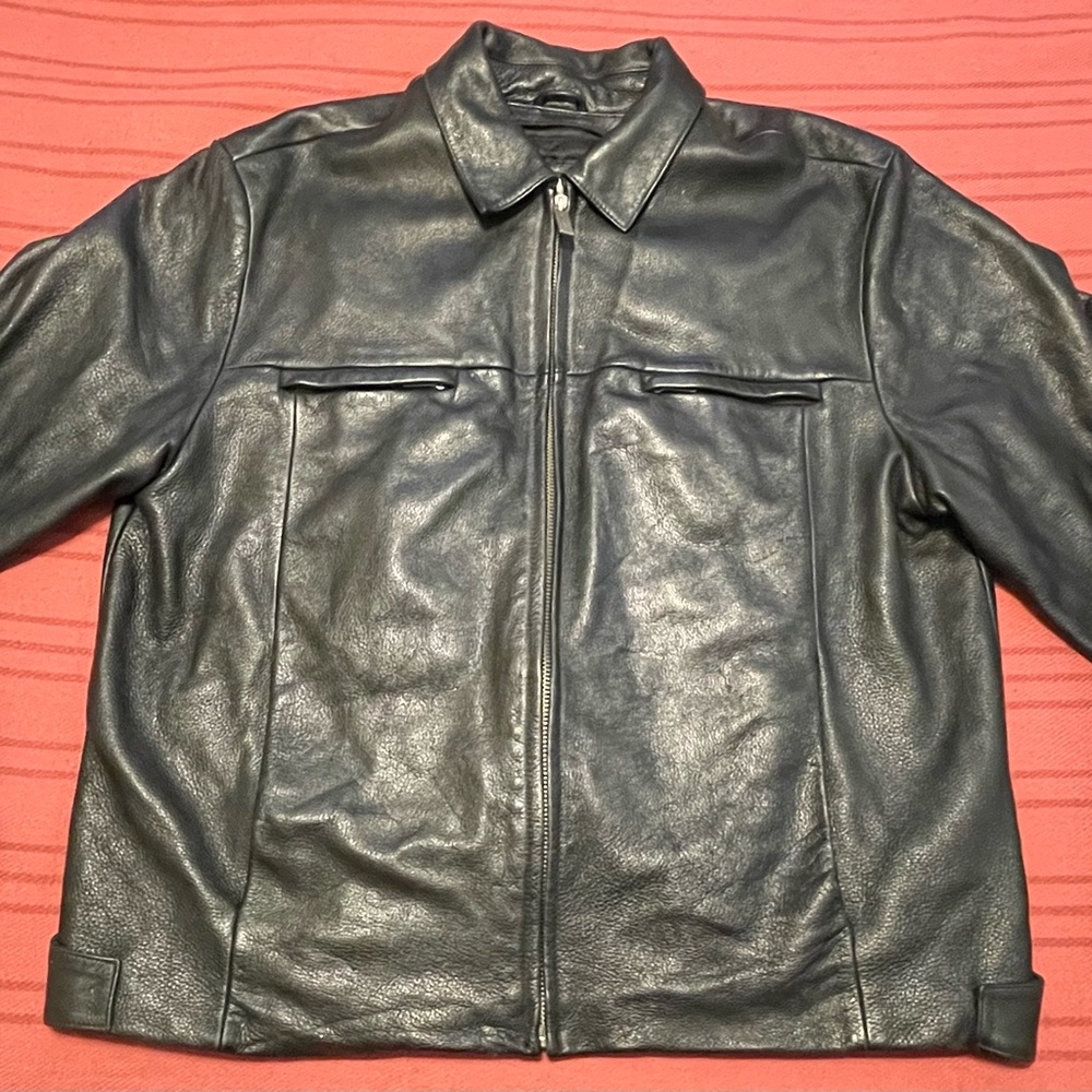 Vintage M. Julian Wilson Black Leather Jacket Adult XL